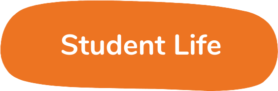 Student life orange shape graphic